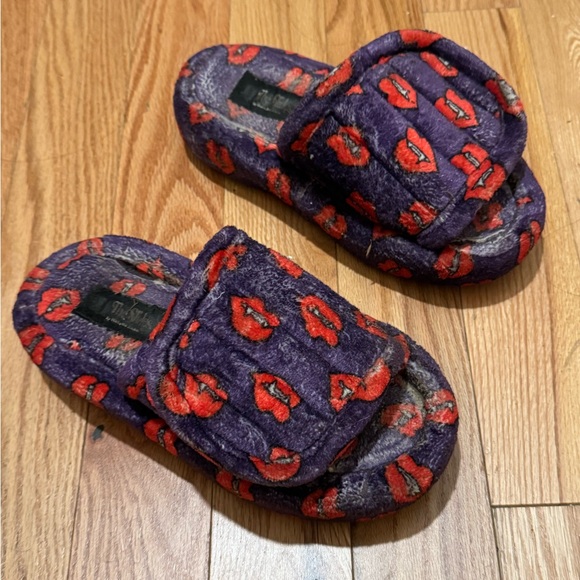 Natasha Zinko Shoes - Natasha Zinko Vampire Fuzzy Designer Slides